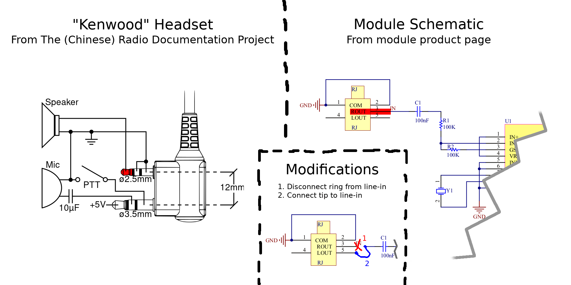 Kenwood headset compatibility schematic