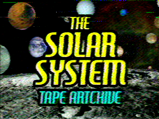 "Solar System" tape artchive cover